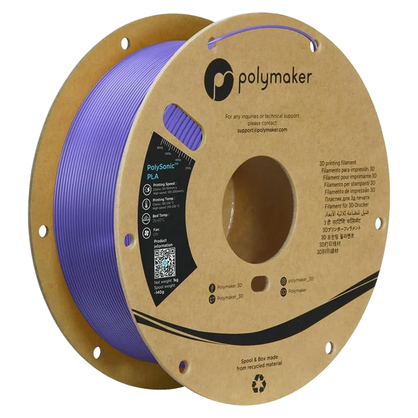 Polymaker Polysonic PLA Filament 1kg 1,75 mm