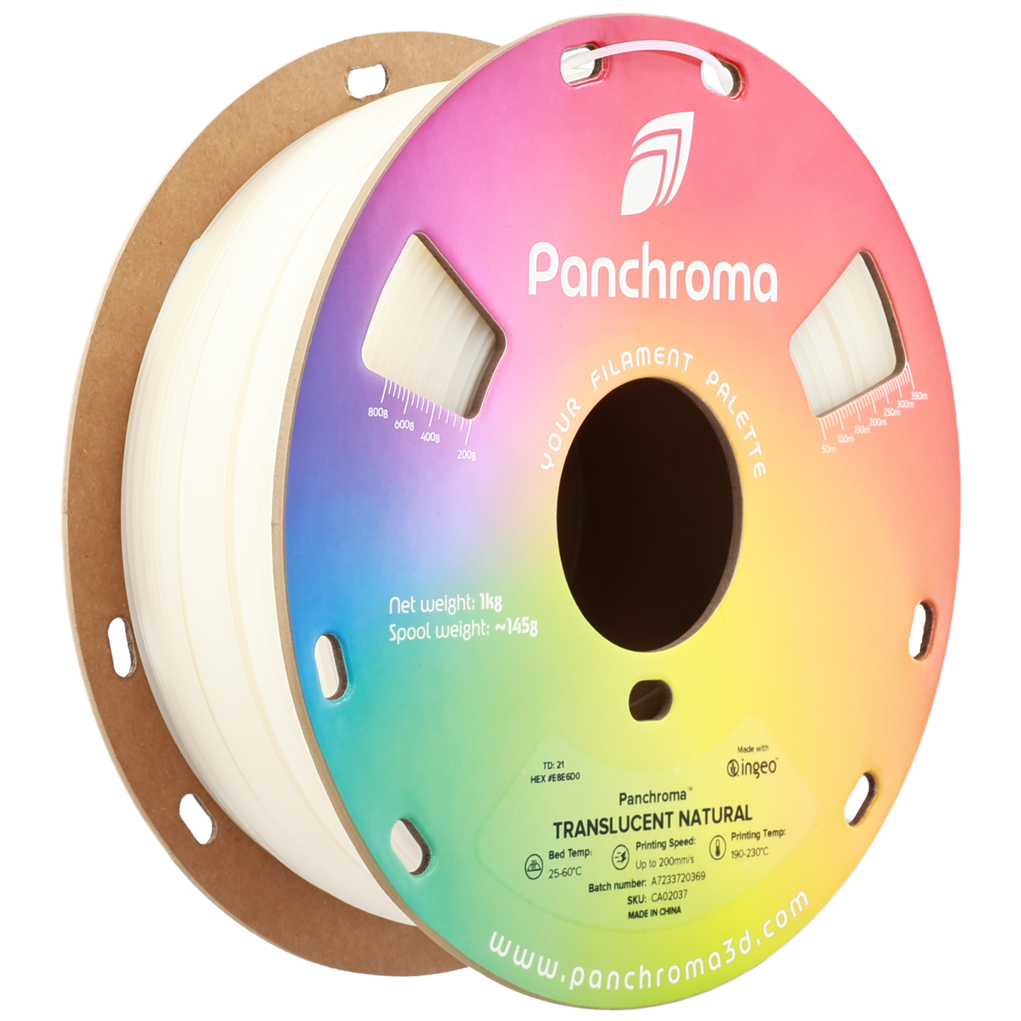 Polymaker Panchroma Translucent PLA Filament 1kg 1,75 mm