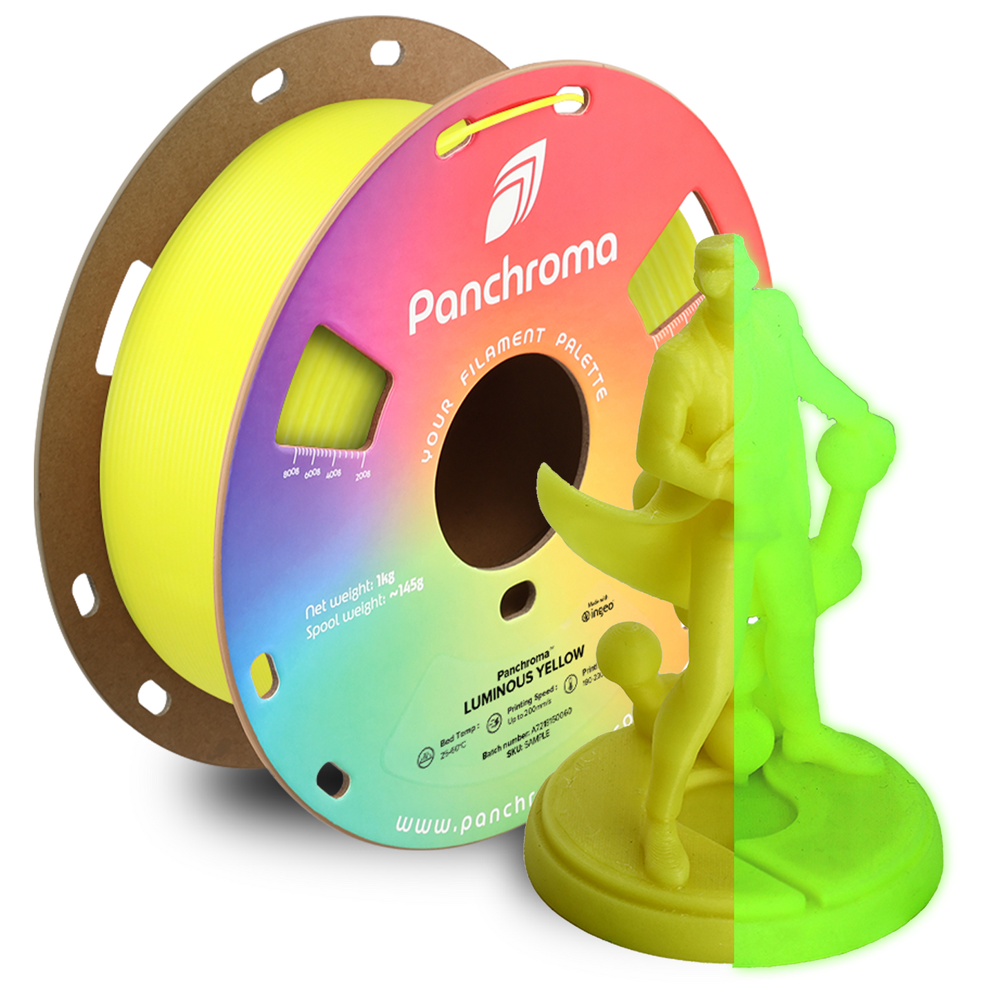 Polymaker Panchroma Luminous PLA Filament 1kg 1,75 mm