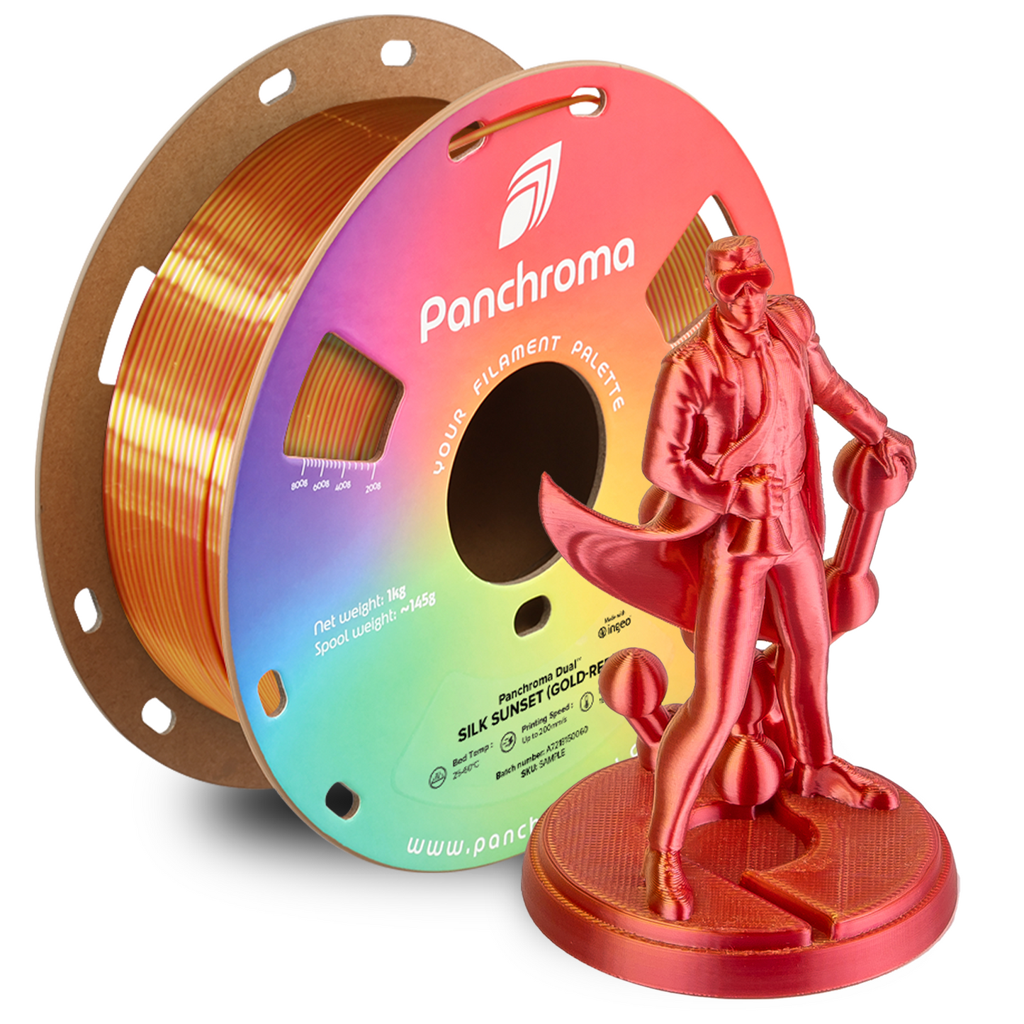 Polymaker Panchroma Dual Silk PLA Filament 1kg 1,75 mm