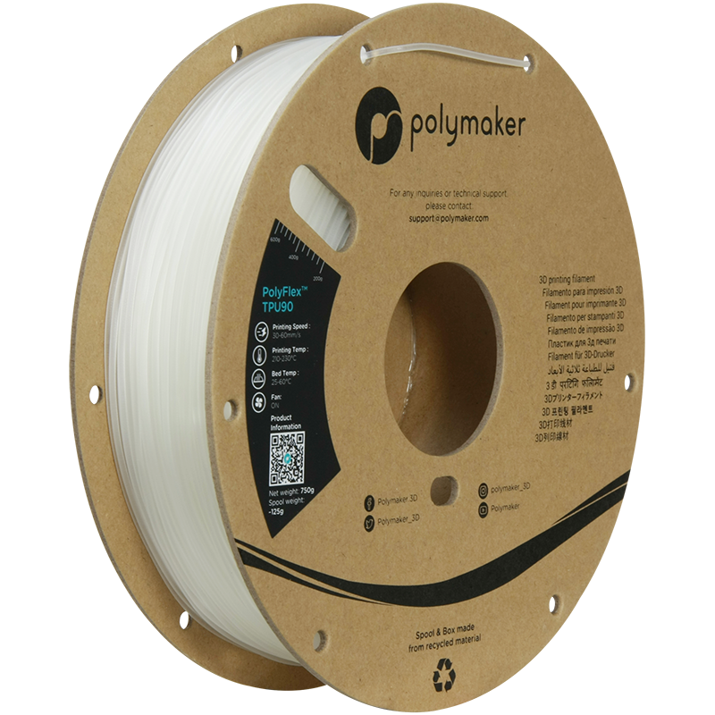 Polymaker PolyFlex TPU90 Filament 0,75kg 1,75 mm