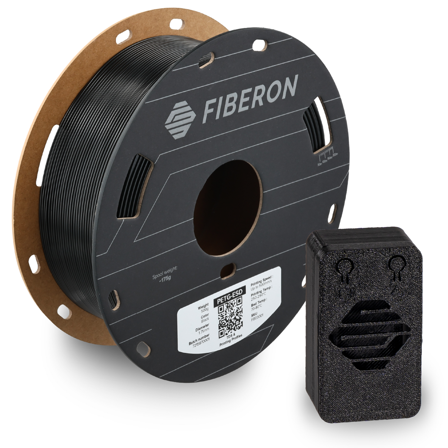 Polymaker Fiberon PETG-ESD Filament 0,5kg 1,75 mm