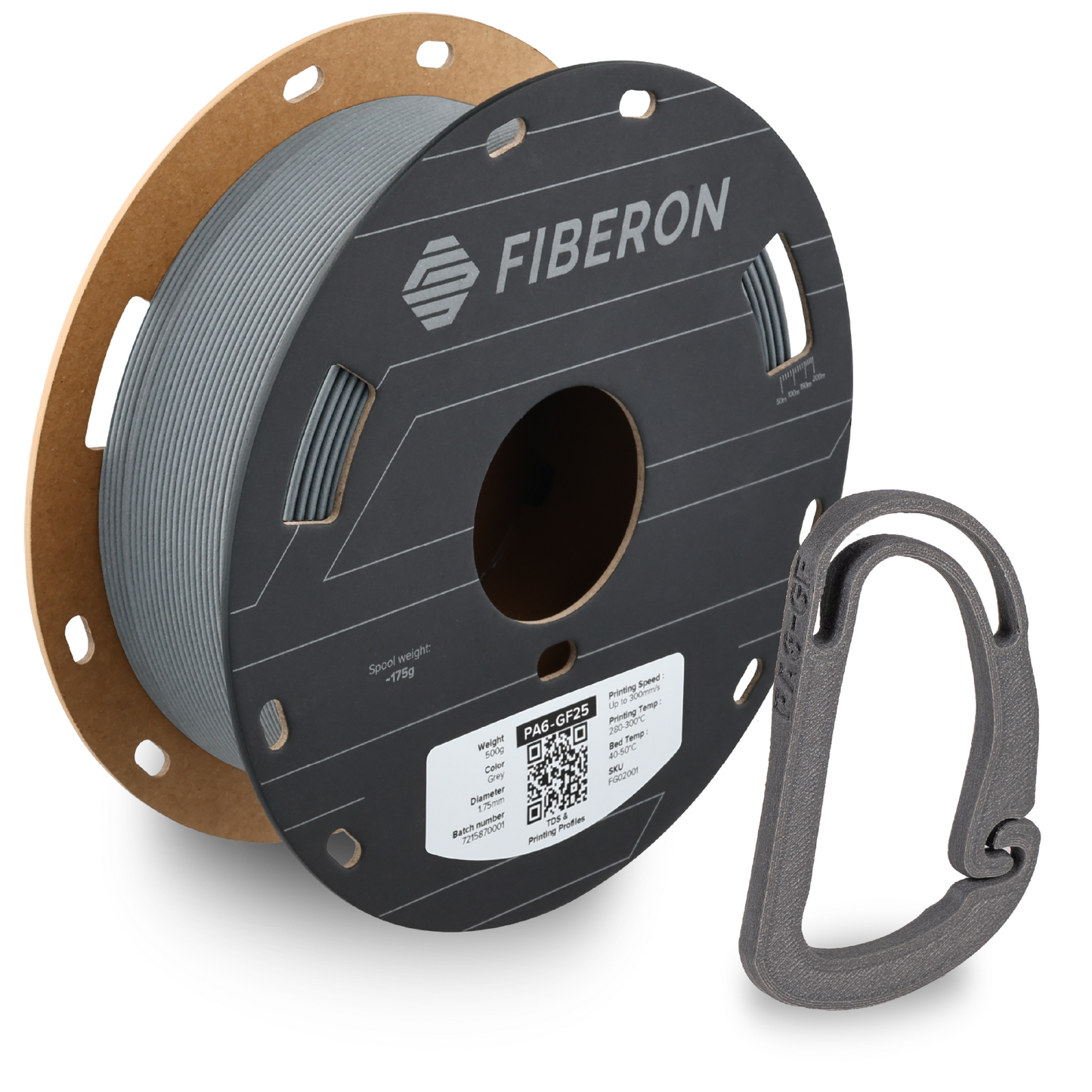 Polymaker Fiberon PA6-GF25 Filament 0,5kg 1,75 mm