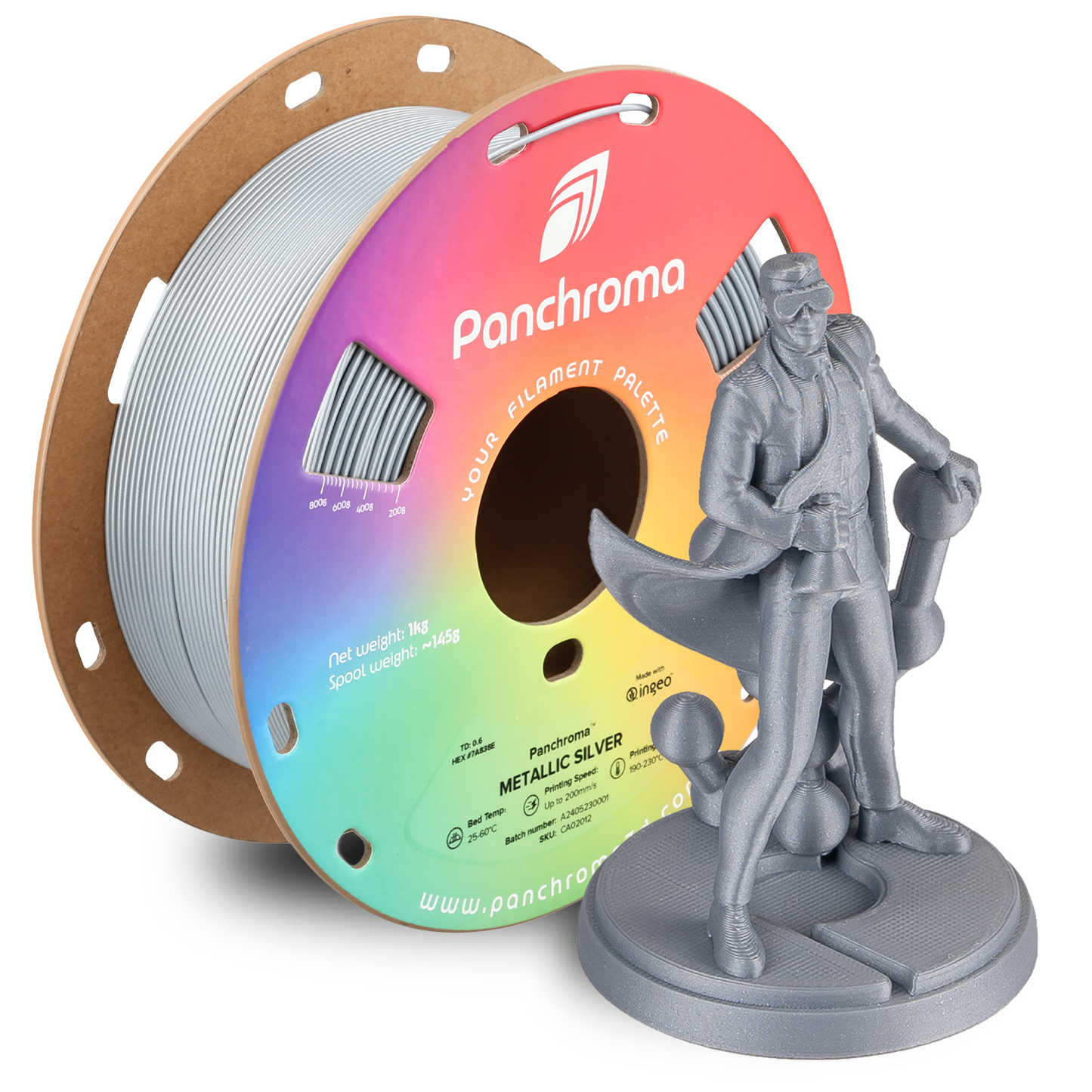 Polymaker Panchroma Metallic PLA Filament 1kg 1,75 mm