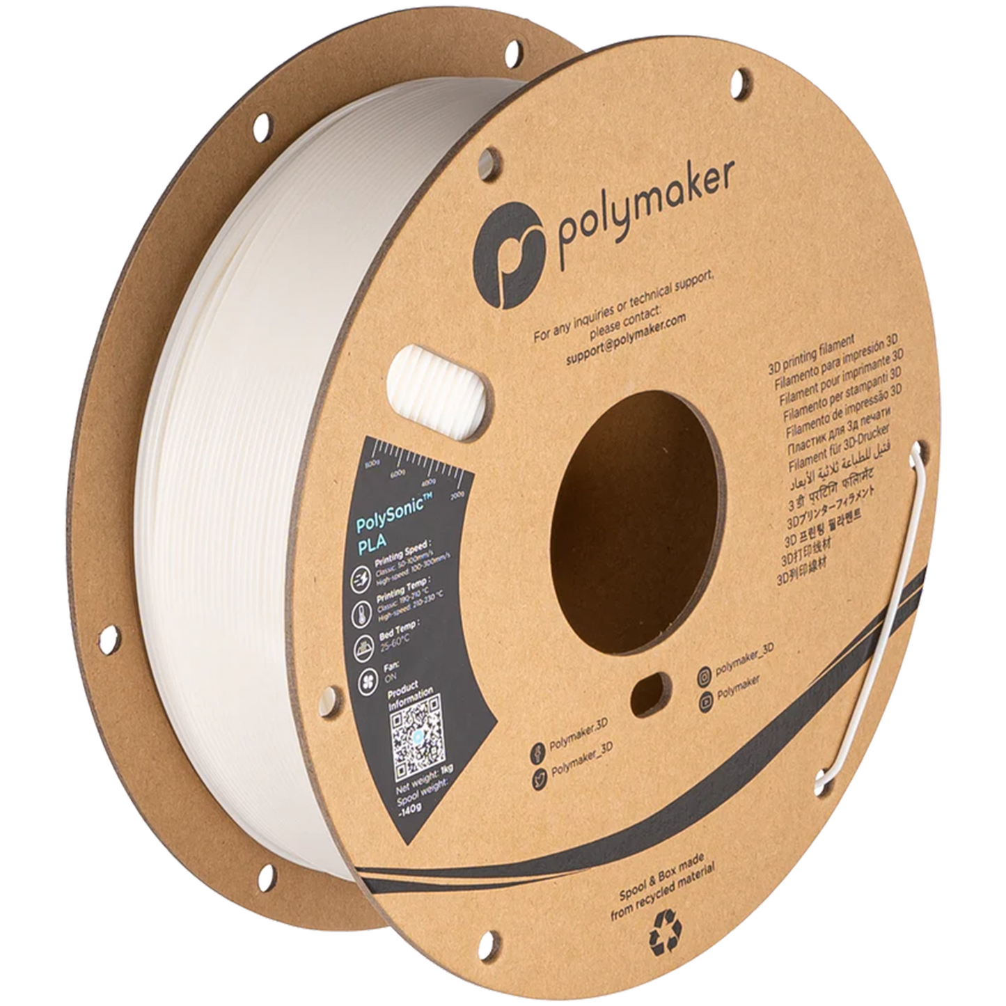 Polymaker Polysonic PLA Filament 1kg 1,75 mm