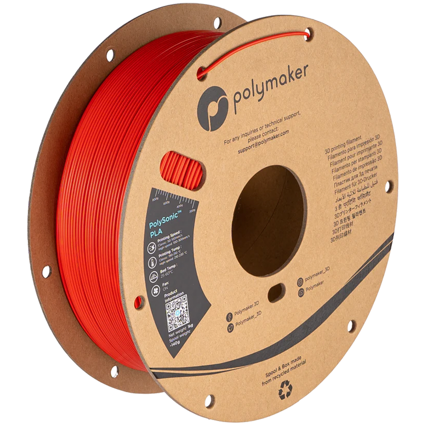 Polymaker Polysonic PLA Filament 1kg 1,75 mm