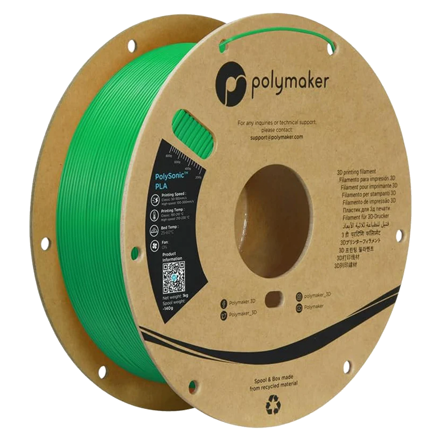 Polymaker Polysonic PLA Filament 1kg 1,75 mm