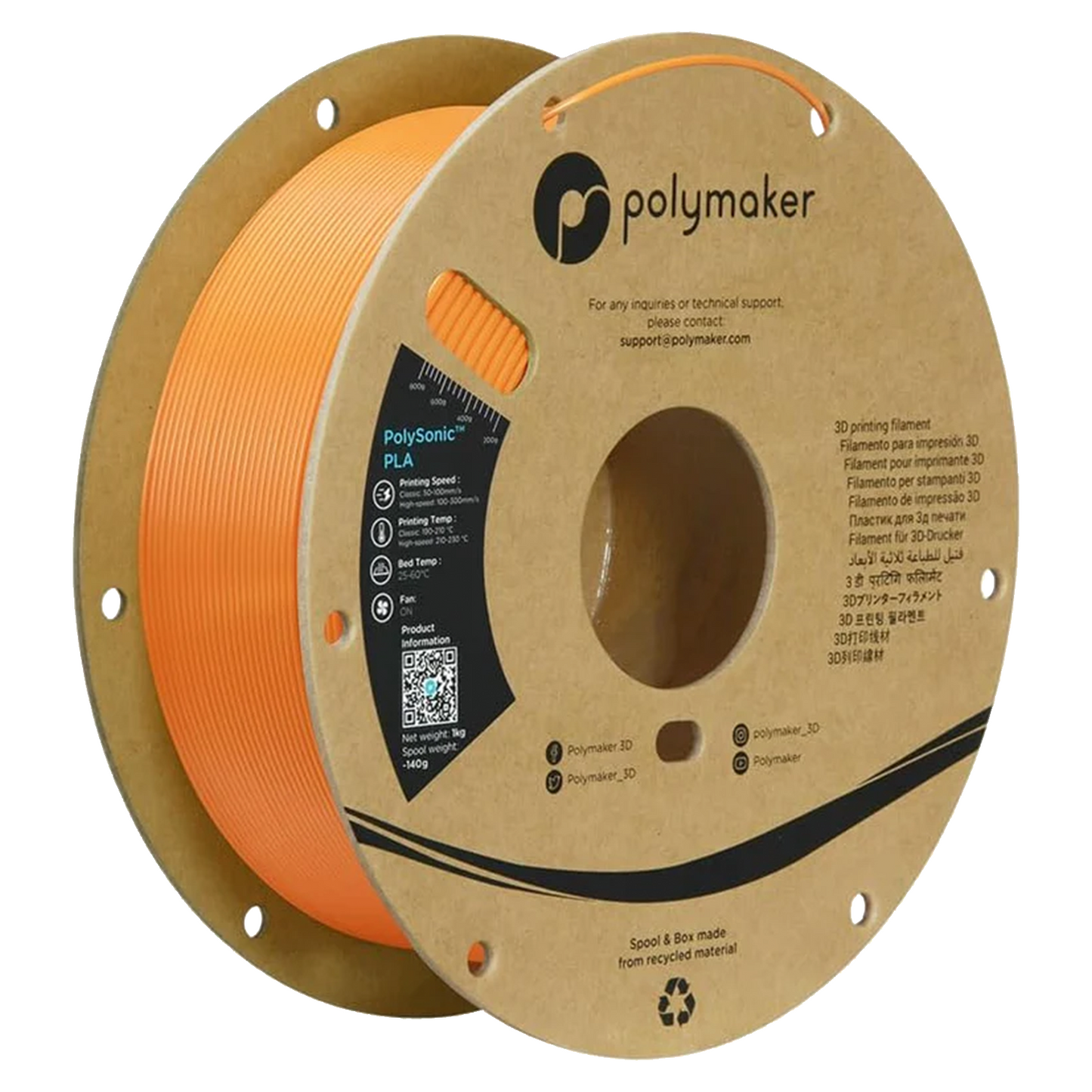 Polymaker Polysonic PLA Filament 1kg 1,75 mm