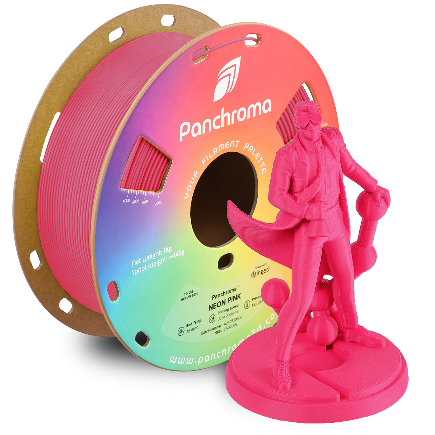 Polymaker Panchroma Neon PLA Filament 1kg 1,75 mm