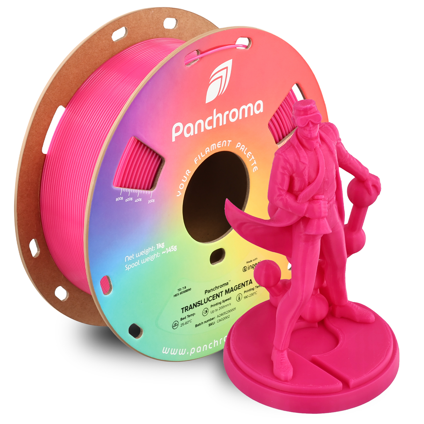 Polymaker Panchroma Translucent PLA Filament 1kg 1,75 mm