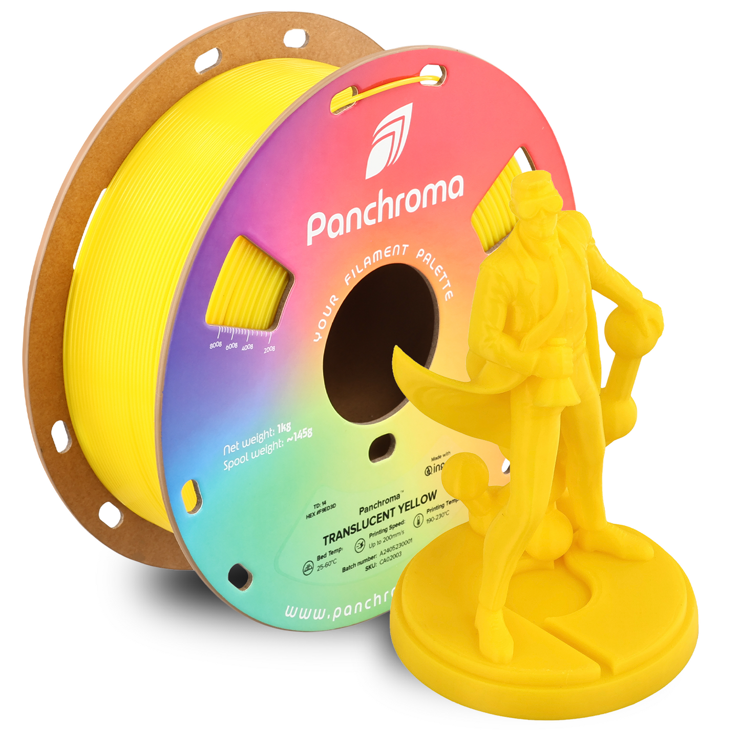 Polymaker Panchroma Translucent PLA Filament 1kg 1,75 mm