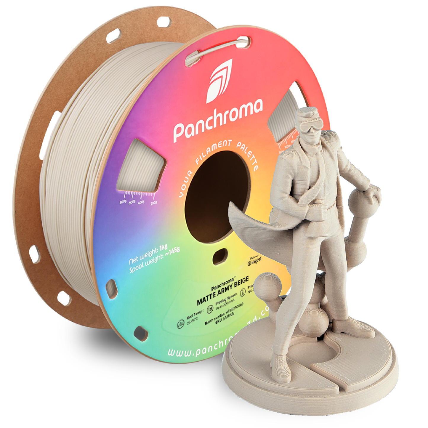 Polymaker Panchroma Matte PLA Filament 1kg 1,75 mm