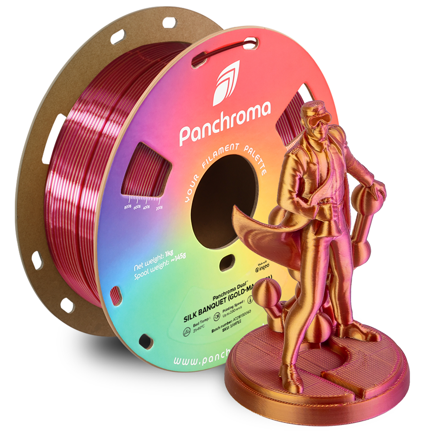 Polymaker Panchroma Dual Silk PLA Filament 1kg 1,75 mm