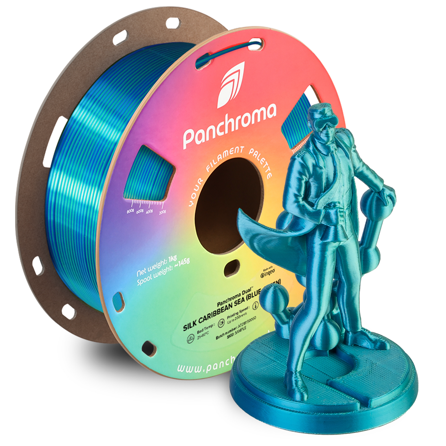 Polymaker Panchroma Dual Silk PLA Filament 1kg 1,75 mm