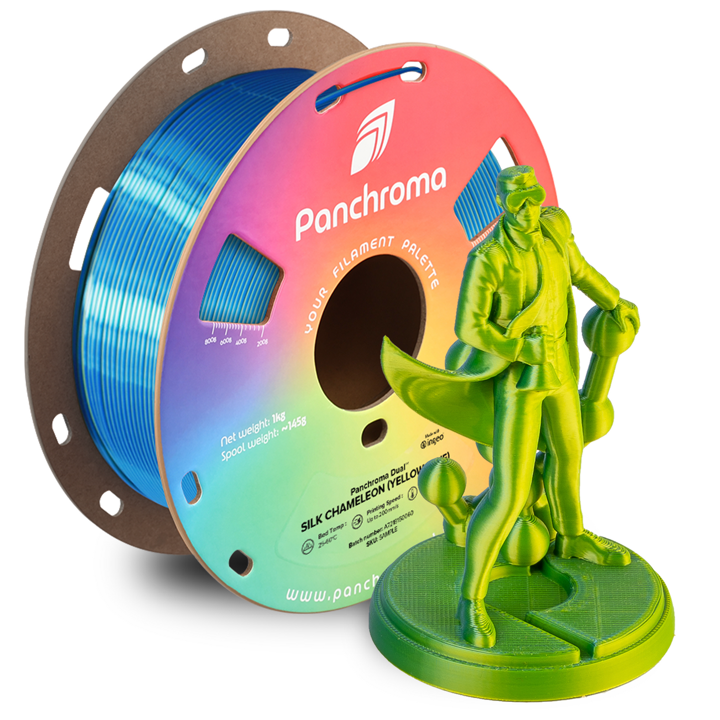 Polymaker Panchroma Dual Silk PLA Filament 1kg 1,75 mm