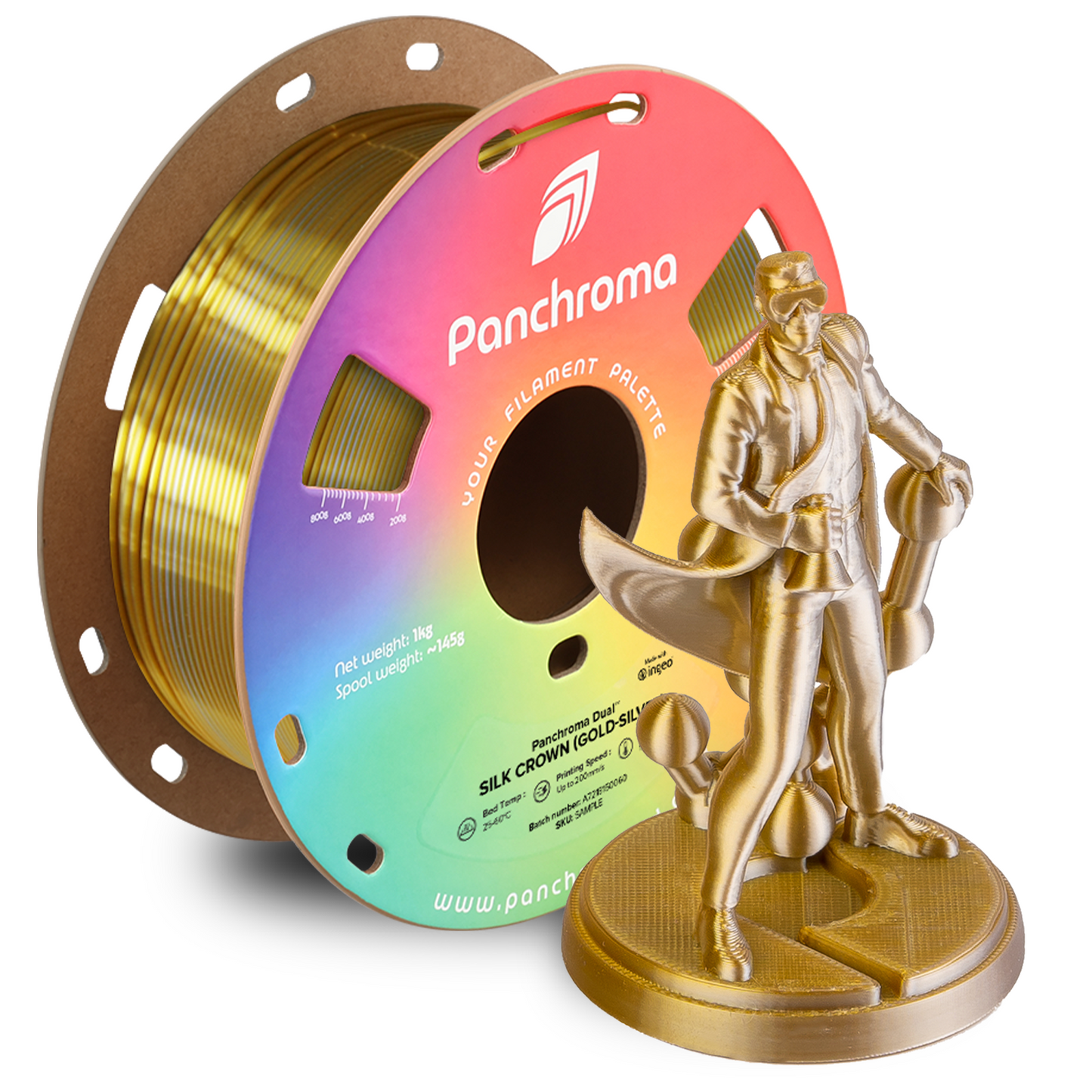 Polymaker Panchroma Dual Silk PLA Filament 1kg 1,75 mm