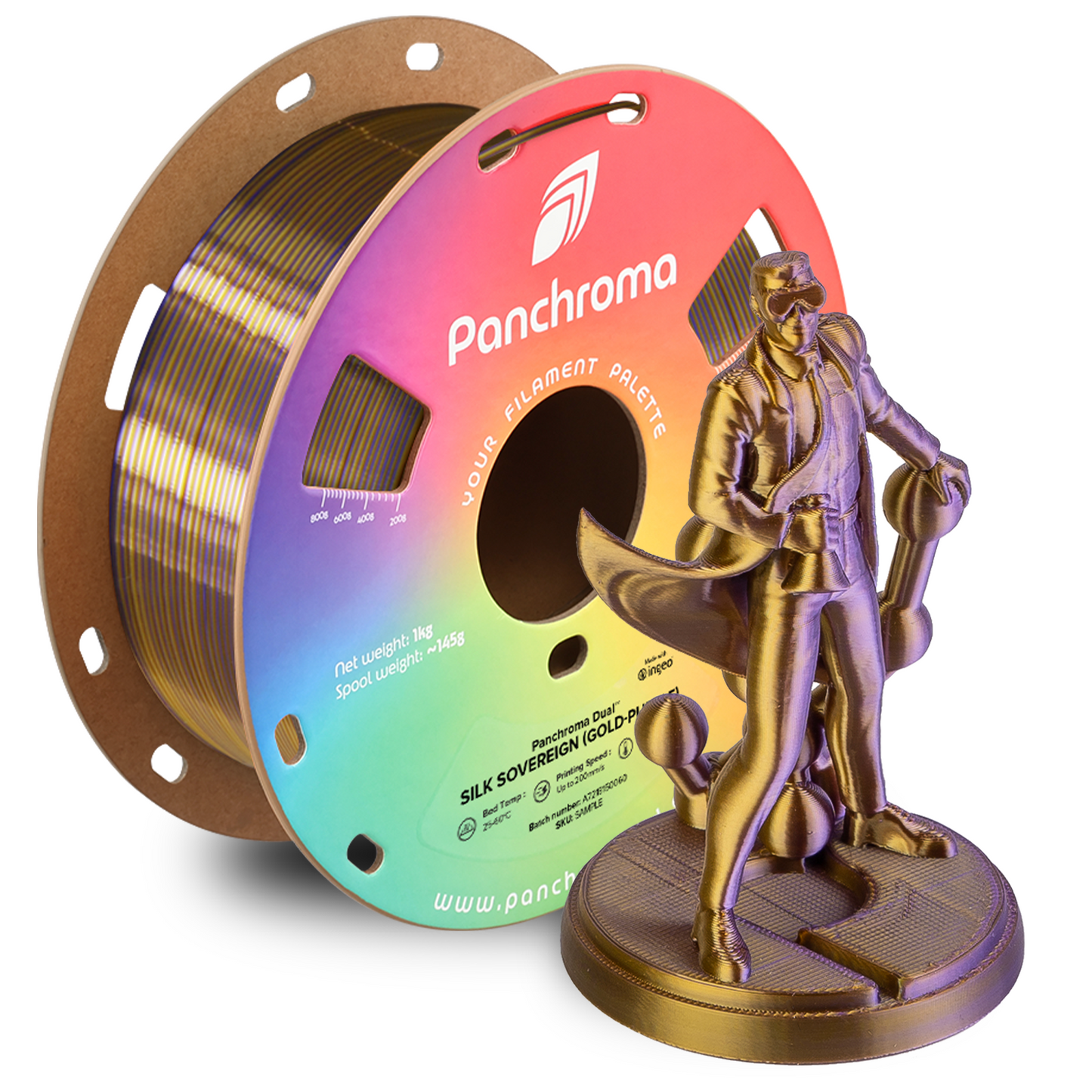 Polymaker Panchroma Dual Silk PLA Filament 1kg 1,75 mm