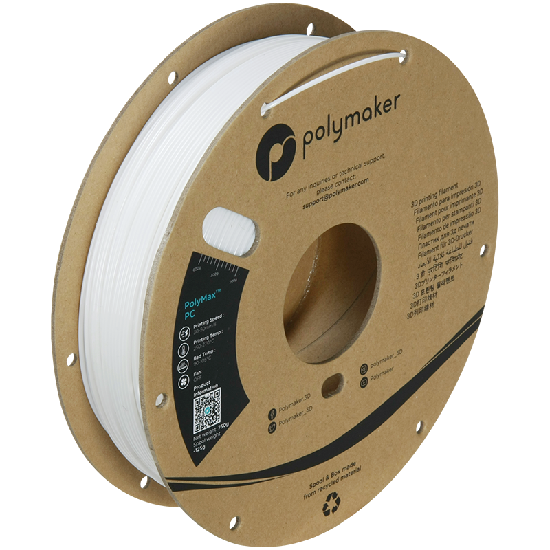 Polymaker PolyMax PC Filament 0,75kg 1,75 mm - MULTI-RABATT