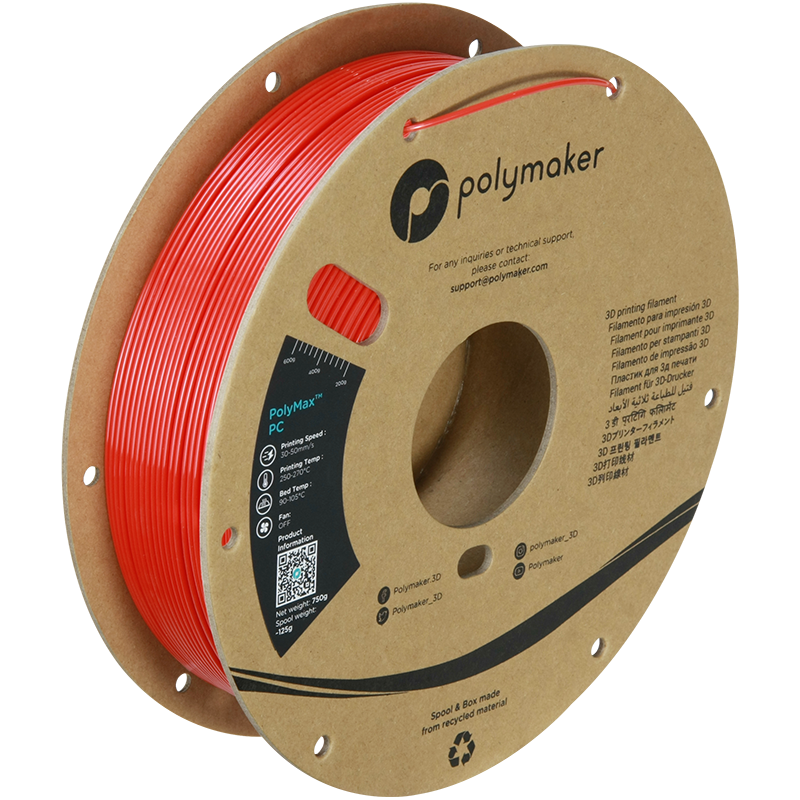 Polymaker PolyMax PC Filament 0,75kg 1,75 mm - MULTI-RABATT