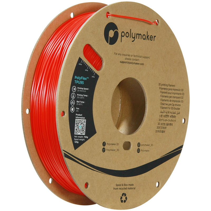 Polymaker PolyFlex TPU95 Filament 0,75kg 1,75 mm